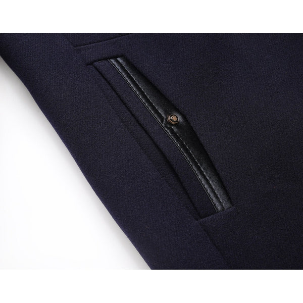 Image of Davin | Men's Button-Front Mid-Length Overcoat