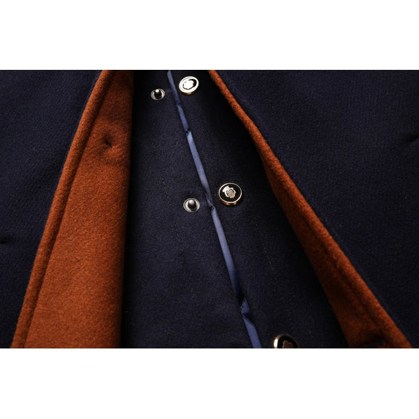 Image of Davin | Men's Button-Front Mid-Length Overcoat