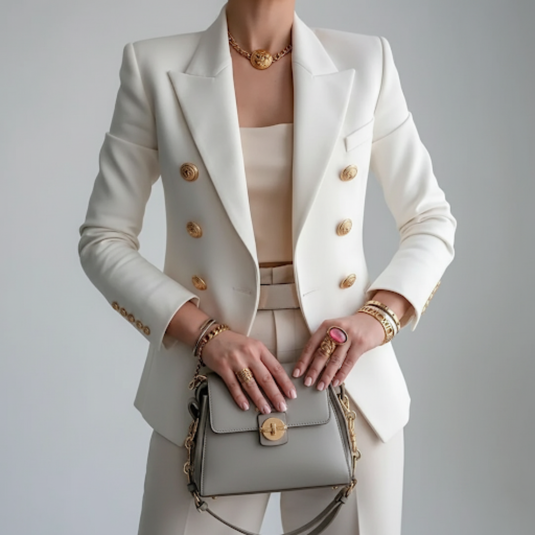 Image of Dawn | Women's Double-Breasted Fitted Blazer