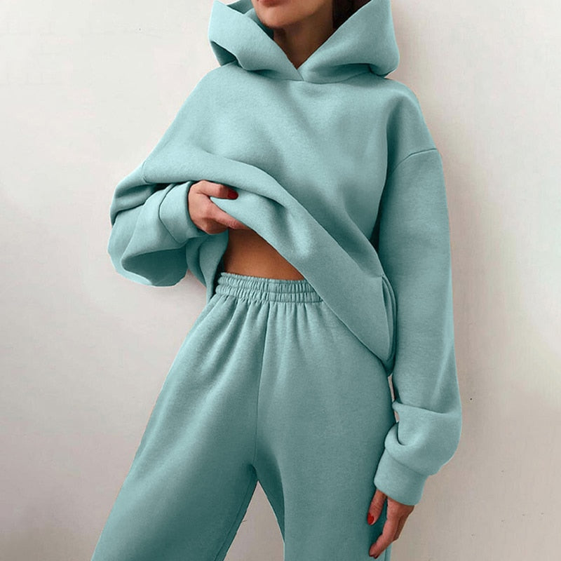 Image of Deanna | Women's Relaxed Fit Hoodie Sweatpants Set