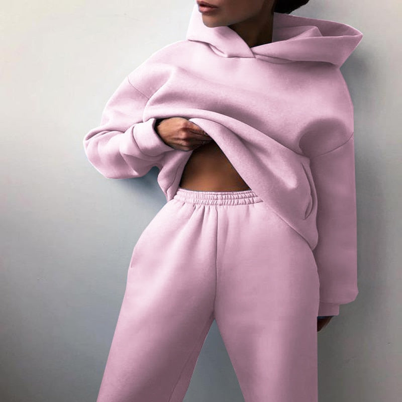 Image of Deanna | Women's Relaxed Fit Hoodie Sweatpants Set