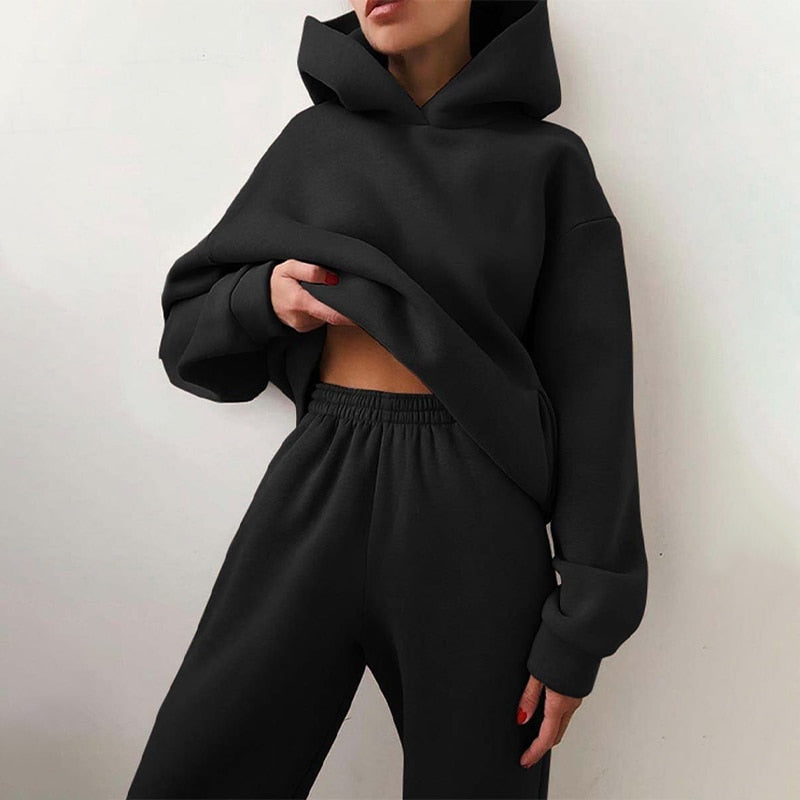 Image of Deanna | Women's Relaxed Fit Hoodie Sweatpants Set