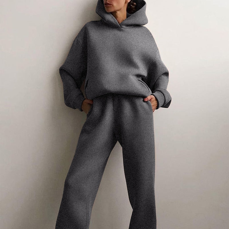 Image of Deanna | Women's Relaxed Fit Hoodie Sweatpants Set