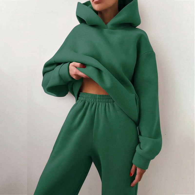 Image of Deanna | Women's Relaxed Fit Hoodie Sweatpants Set