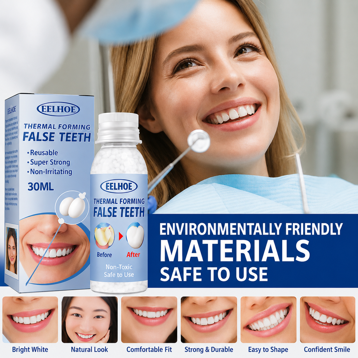 Dental Care | Tooth Repair Kit | Instant Filling of Tooth Gaps | ToothPerfect