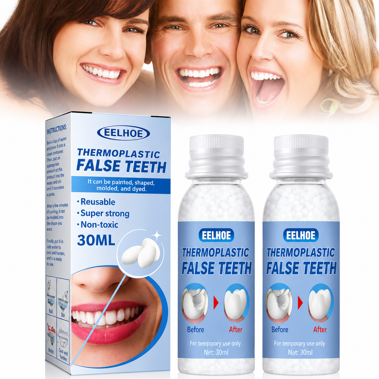 Dental Care | Tooth Repair Kit | Instant Filling of Tooth Gaps | ToothPerfect