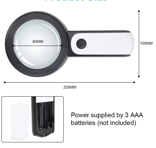 DetailMax | 30x Magnifying Glass for Seniors