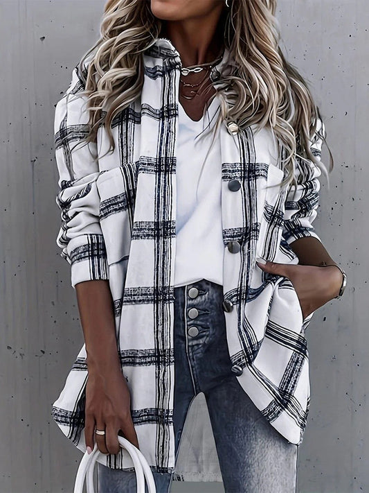 Image of Diana | Women's Oversized Plaid Jacket