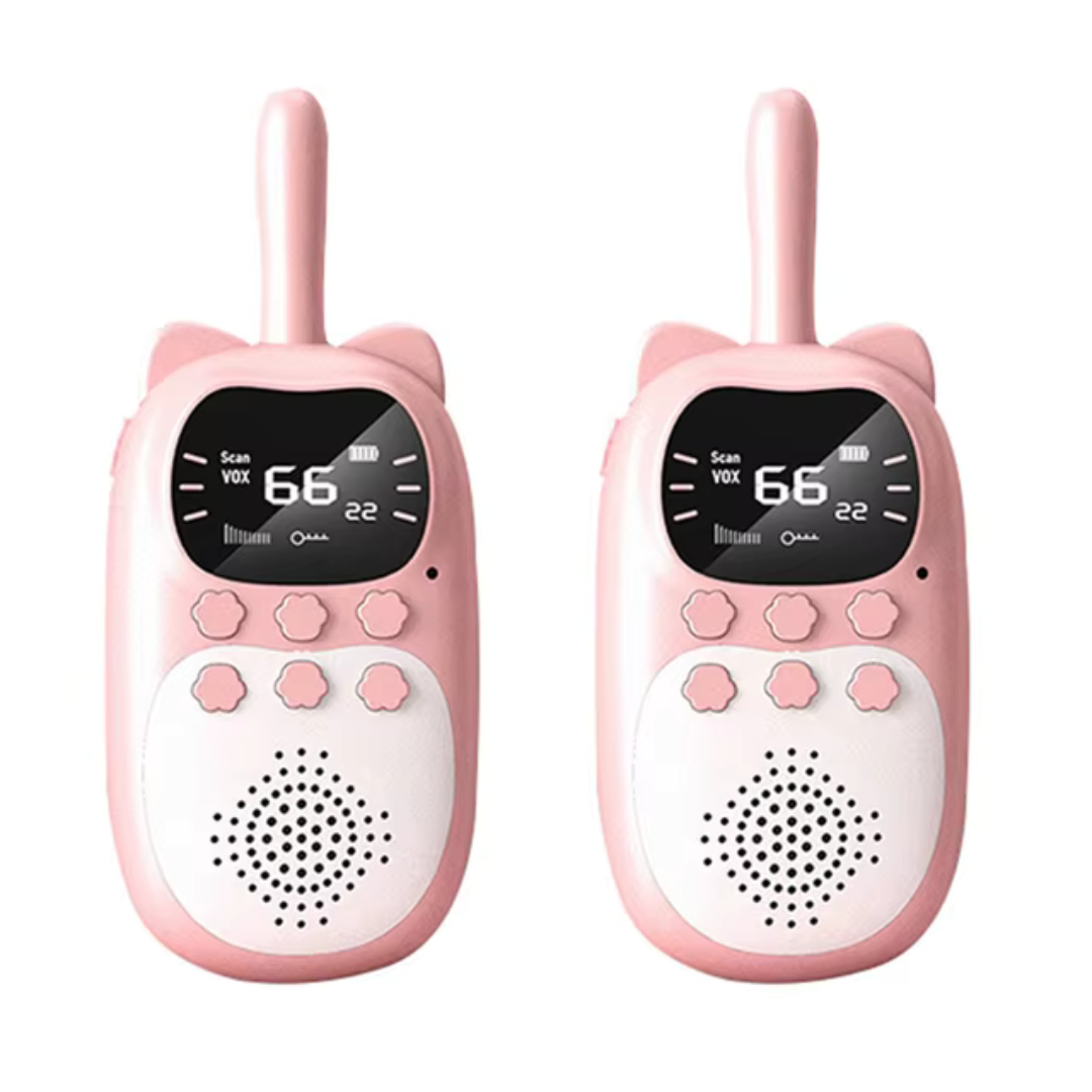 Digital Walkie-Talkie Set for Kids with LCD – Range 3 km, Blue