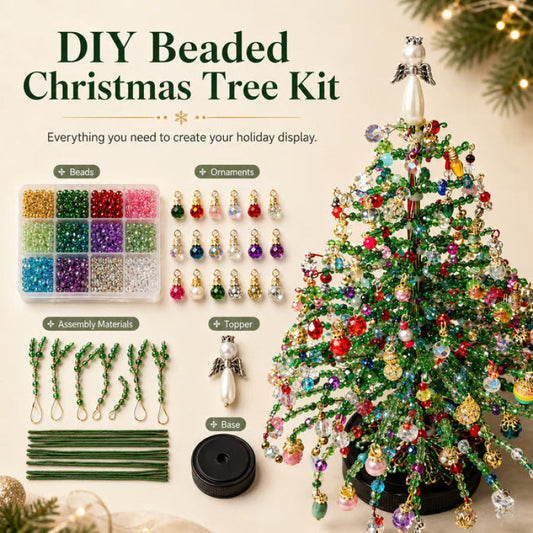DIY Beaded Christmas Tree Kit – Sparkling Holiday Decoration