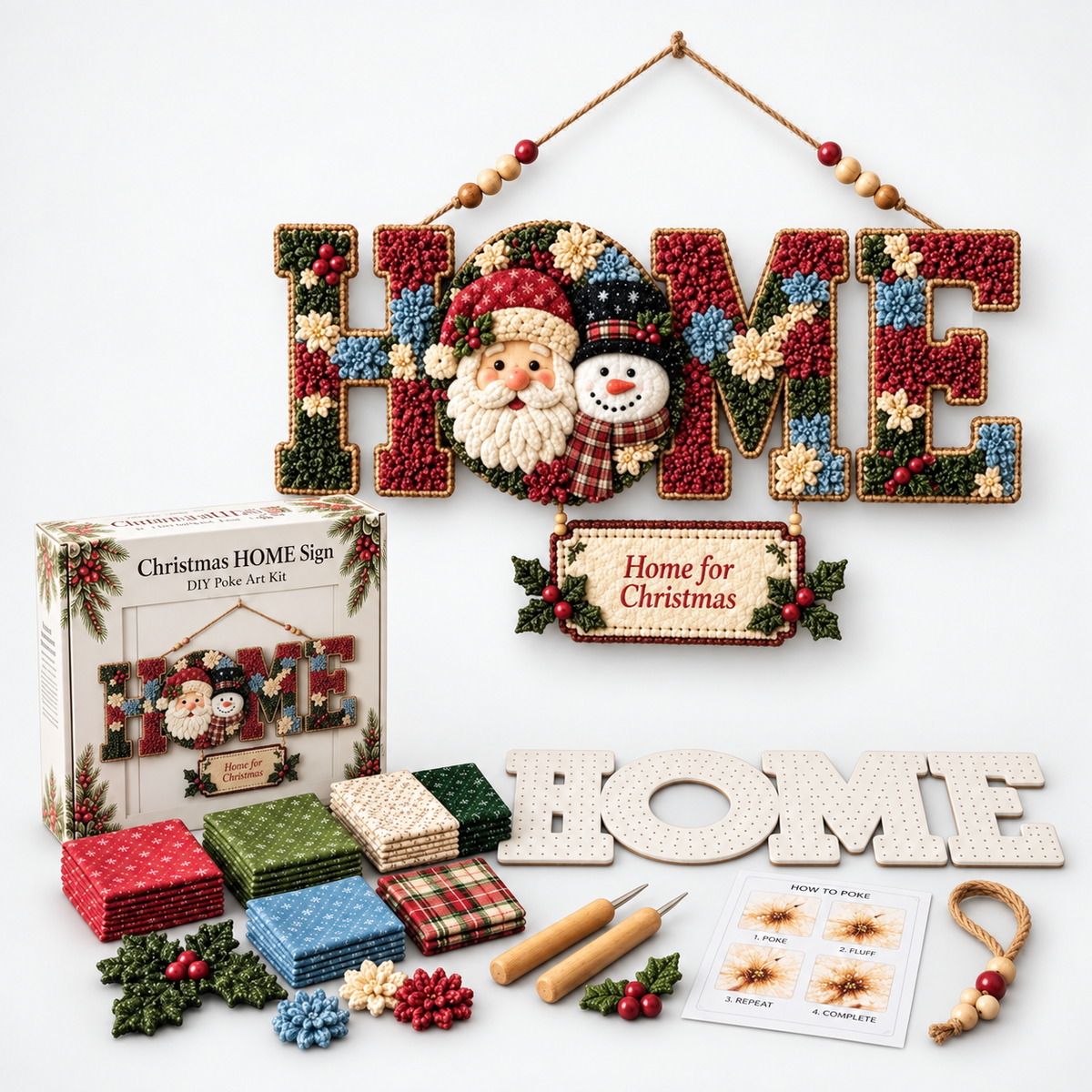 DIY Hanging Christmas Sign Craft Kit
