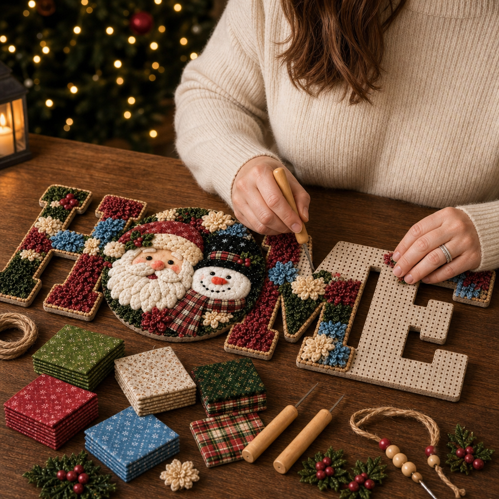 DIY Hanging Christmas Sign Craft Kit