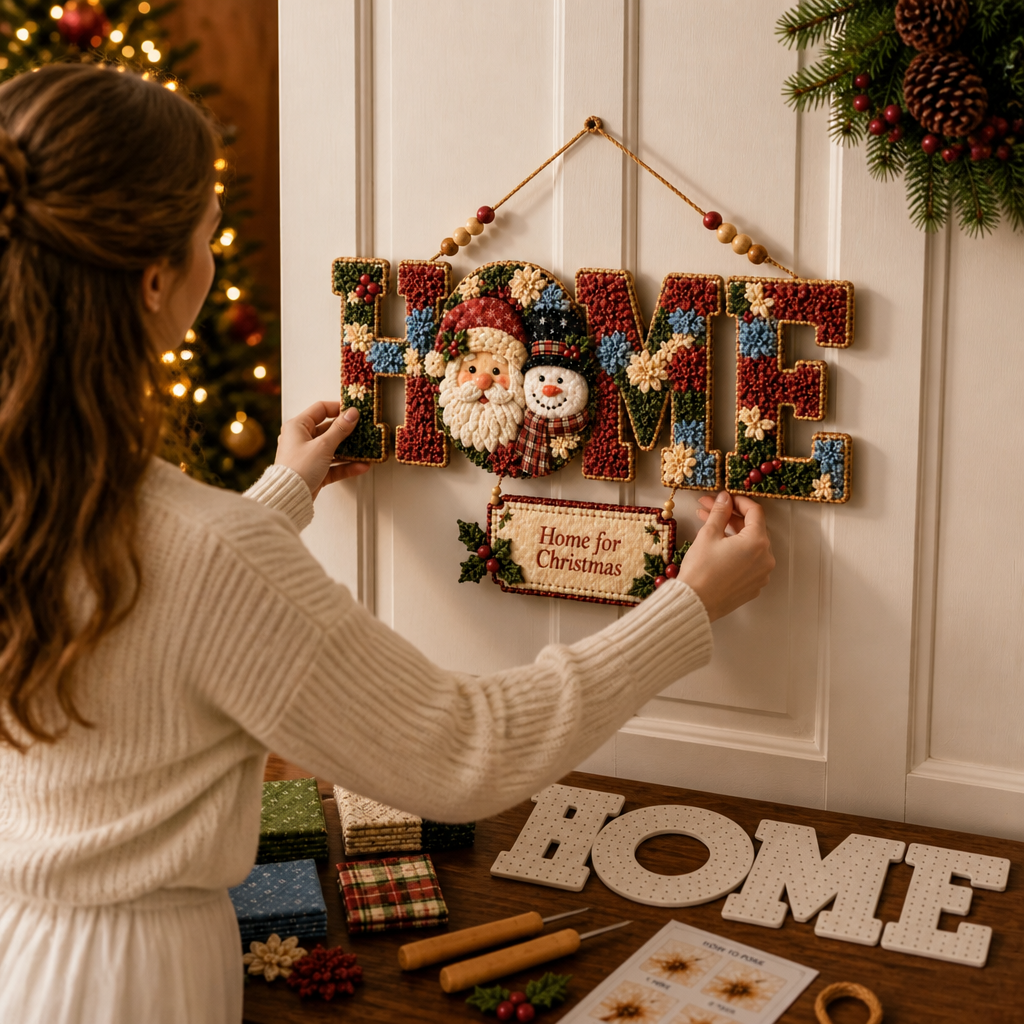 DIY Hanging Christmas Sign Craft Kit