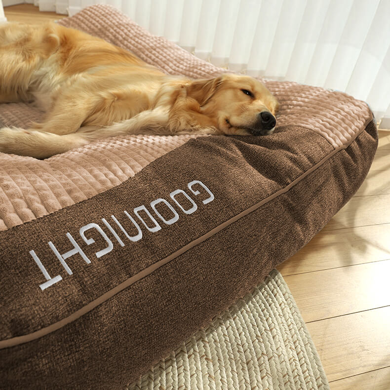 Dog Bed with Spine Protection - Large and Scratch-Resistant