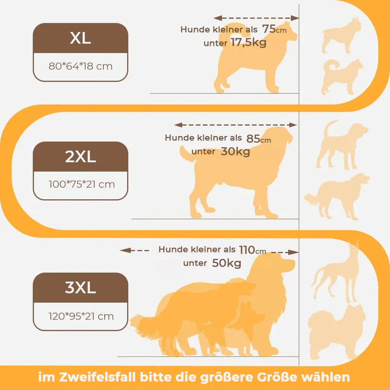 Dog Bed with Spine Protection - Large and Scratch-Resistant