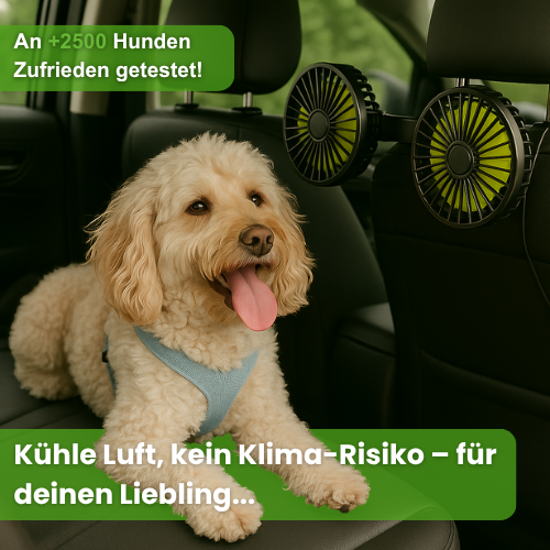 Dog Car Fan – USB with Dual Fan