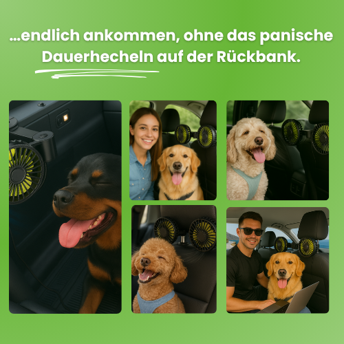 Dog Car Fan – USB with Dual Fan