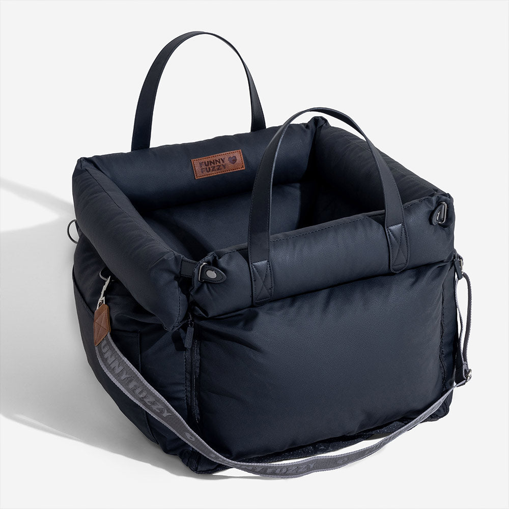 Dog Car Seat in Faux Leather - Safety & Style