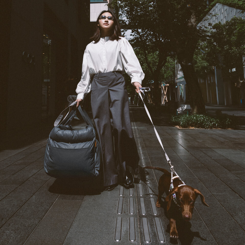 Dog Car Seat in Faux Leather - Safety & Style