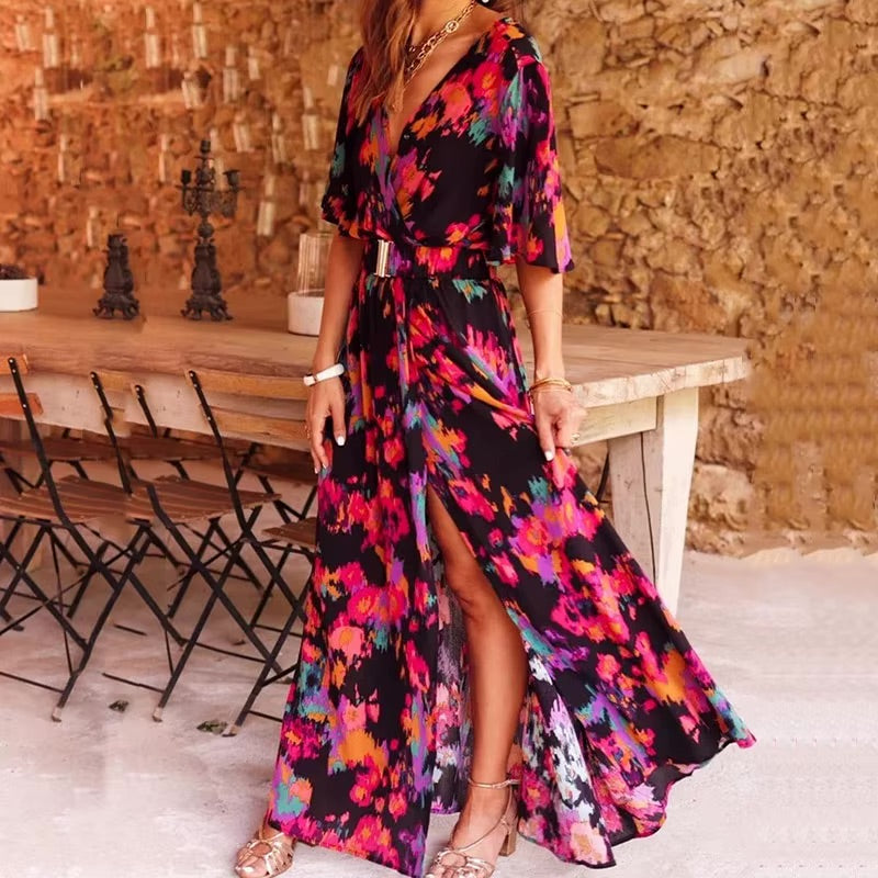 Image of Donna | Women's Wrap Maxi Dress