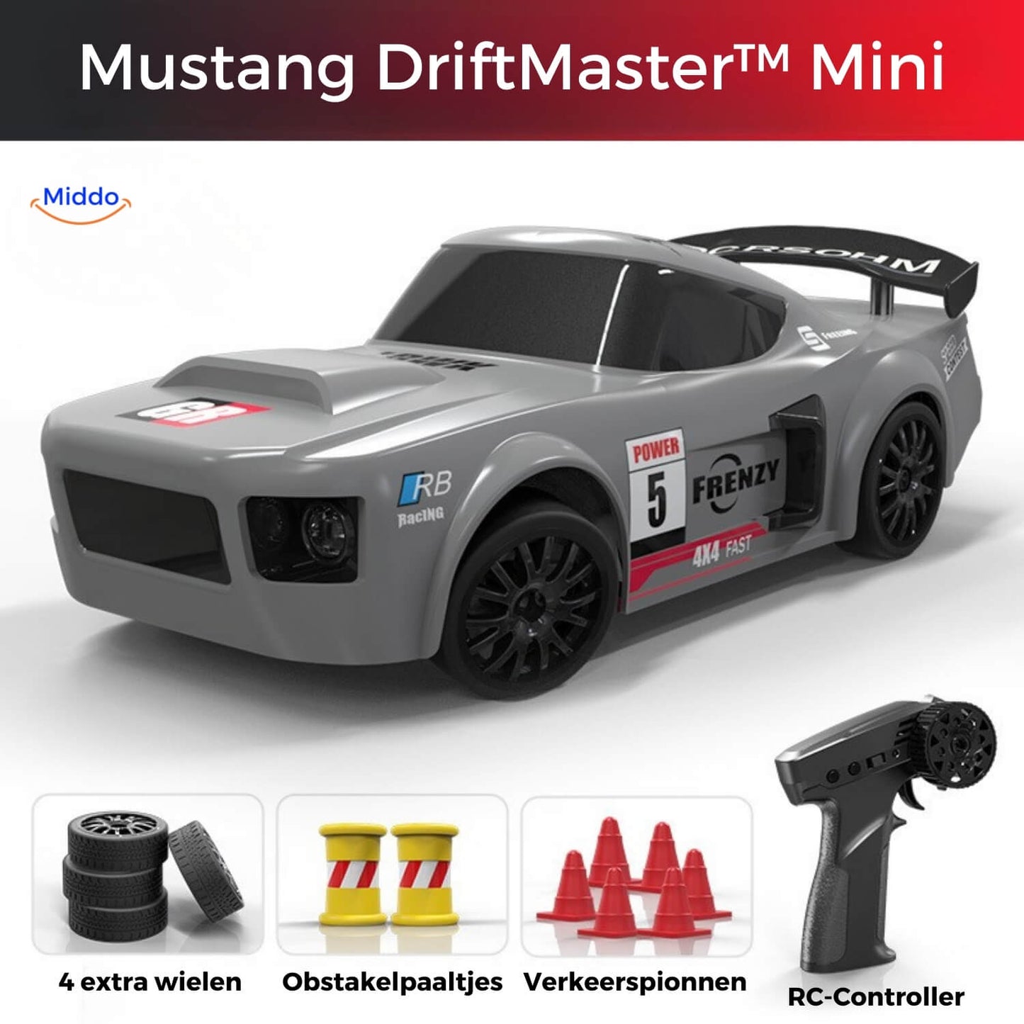 DriftMaster™ GTR | 4WD Drift RC Car, Fast Charging Function & Action!