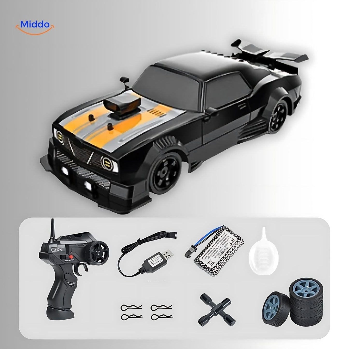 DriftMaster™ GTR | 4WD Drift RC Car, Fast Charging Function & Action!