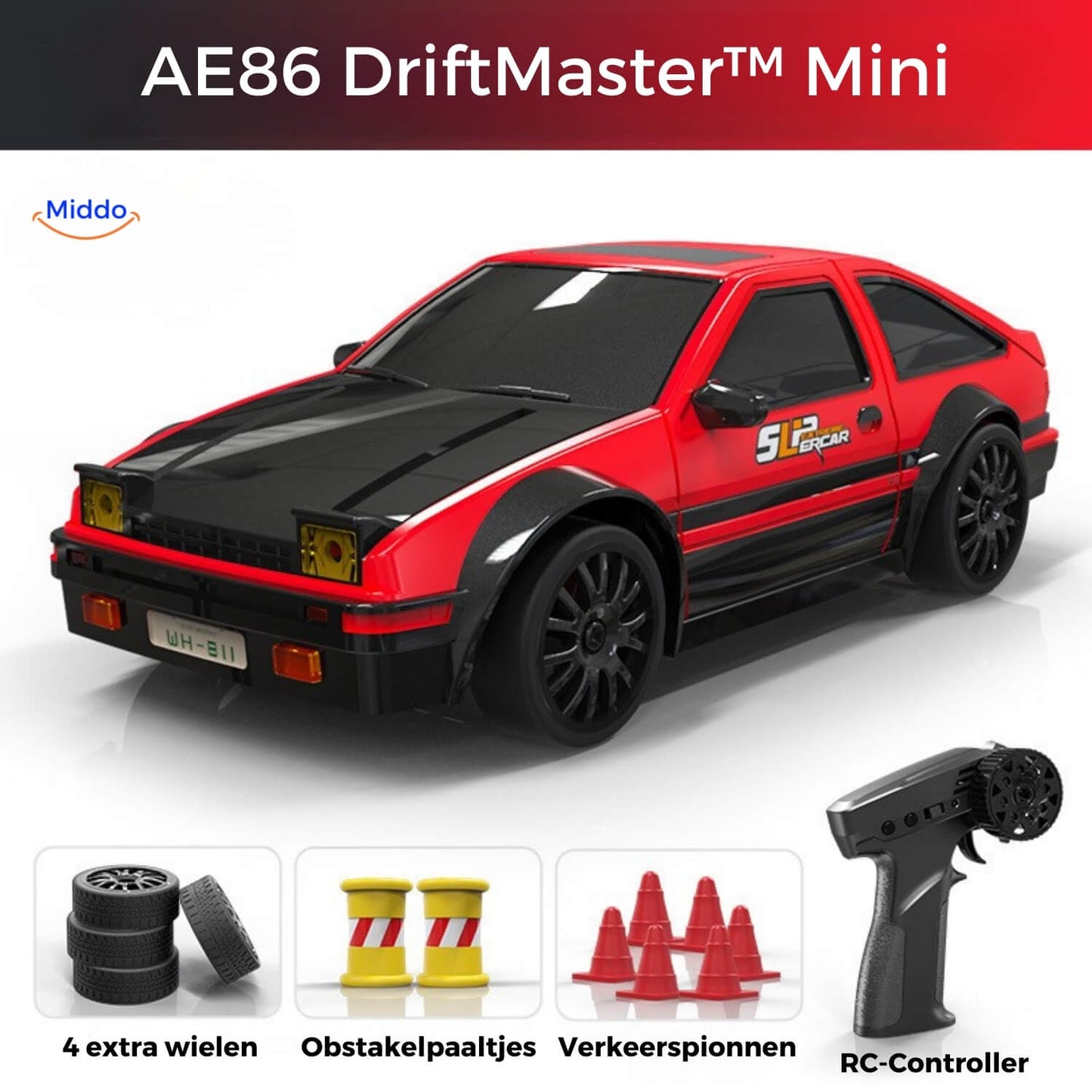 DriftMaster™ GTR | 4WD Drift RC Car, Fast Charging Function & Action!
