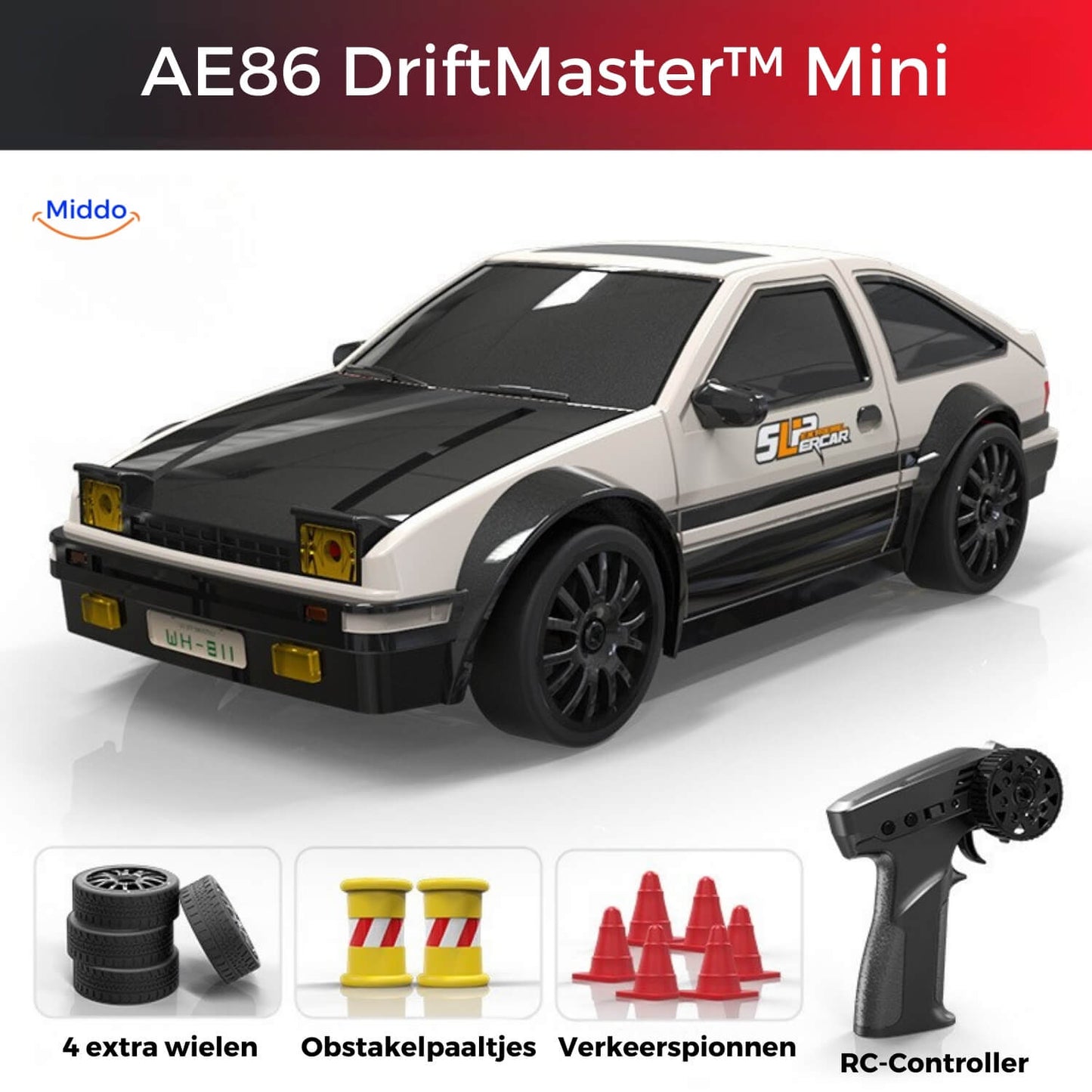 DriftMaster™ GTR | 4WD Drift RC Car, Fast Charging Function & Action!