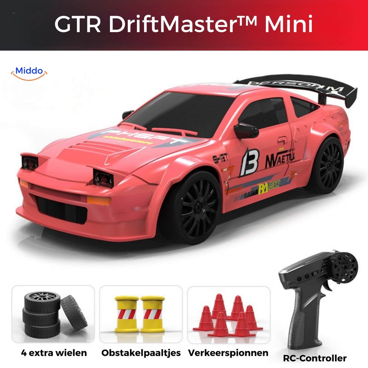 DriftMaster™ GTR | 4WD Drift RC Car, Fast Charging Function & Action!