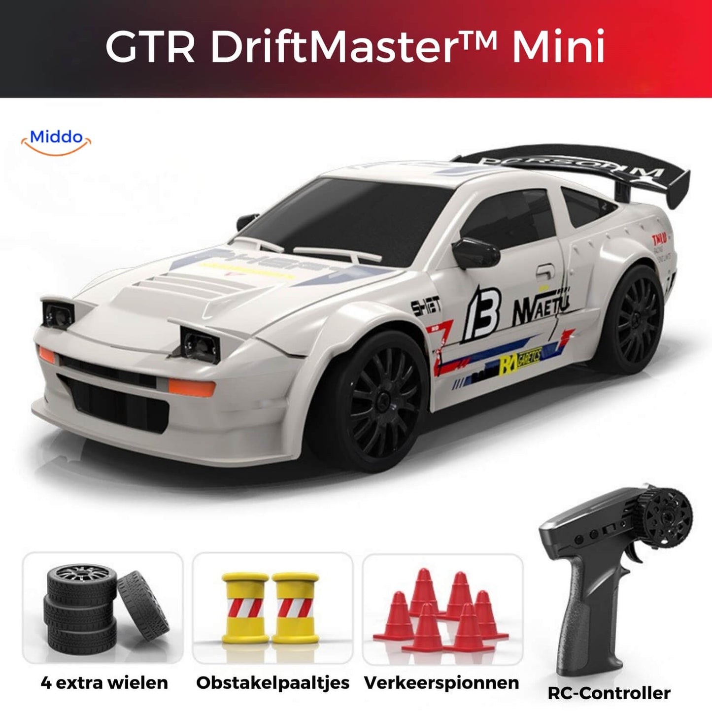 DriftMaster™ GTR | 4WD Drift RC Car, Fast Charging Function & Action!