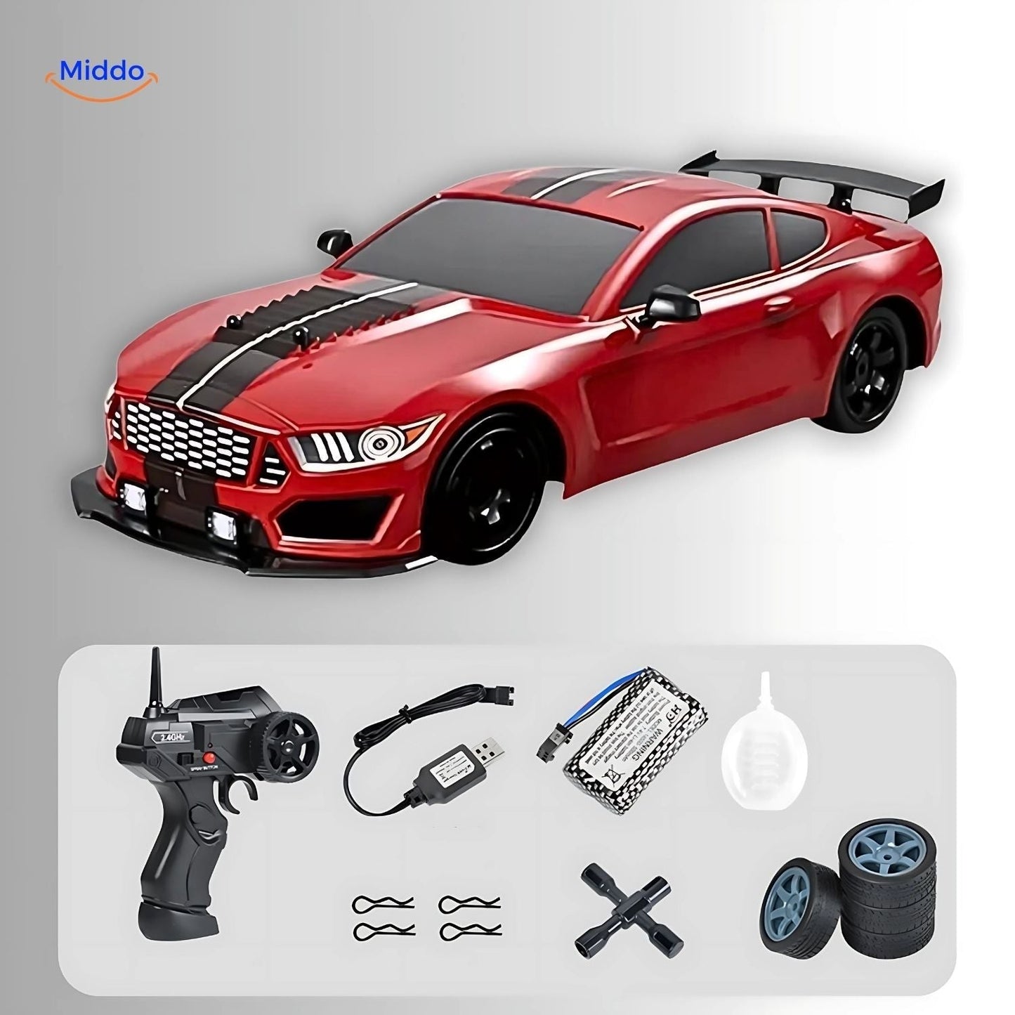 DriftMaster™ GTR | 4WD Drift RC Car, Fast Charging Function & Action!