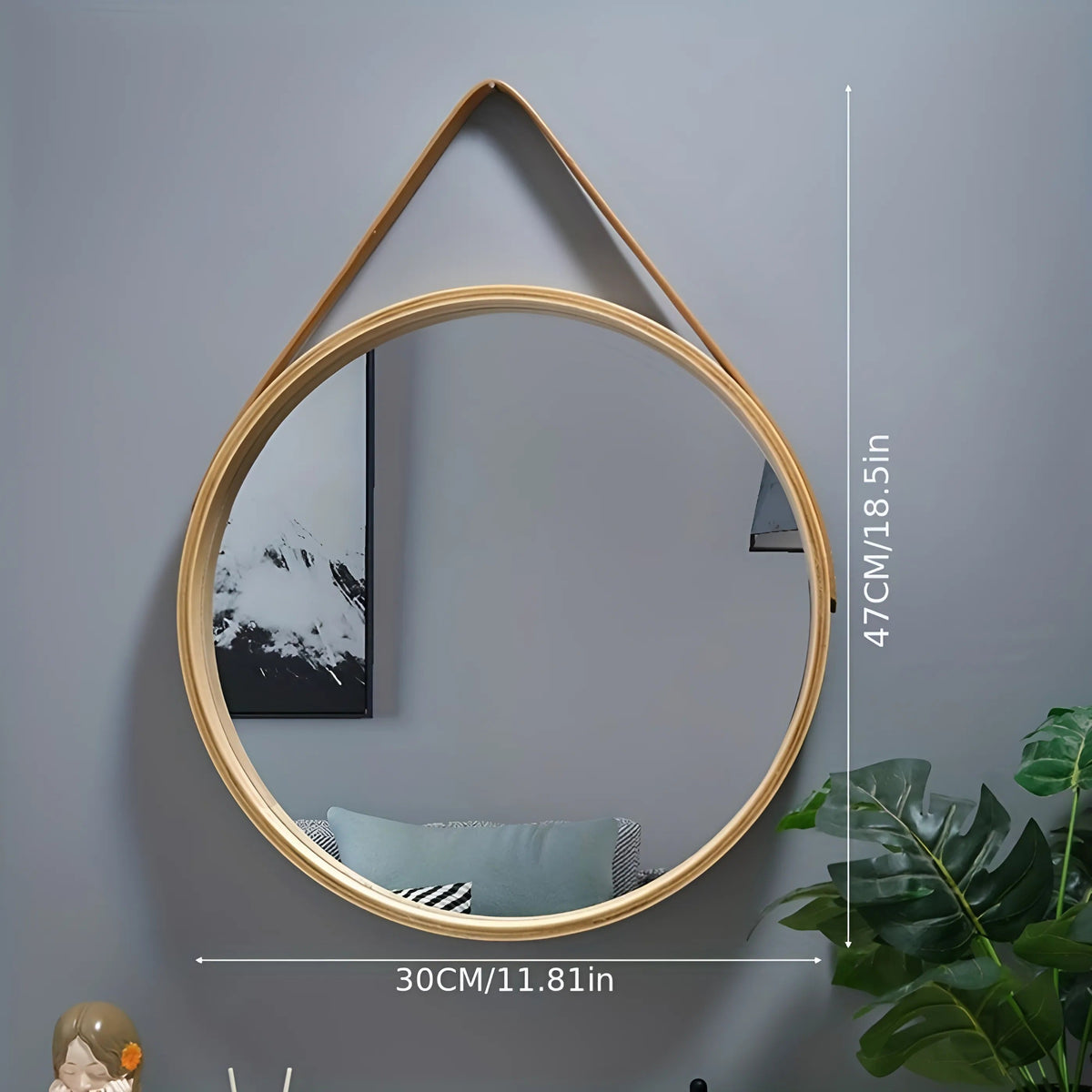 Drill-Free Makeup Mirror
