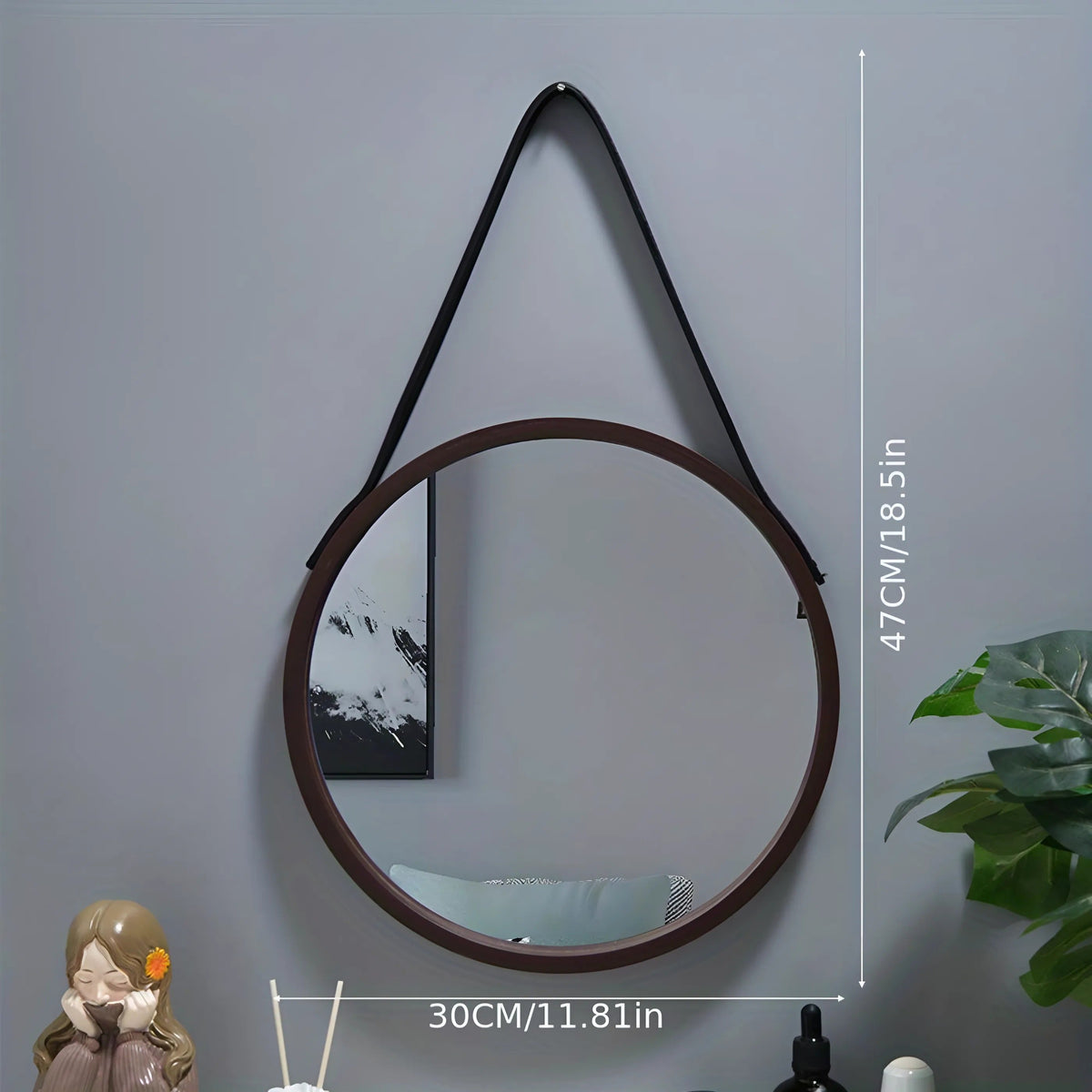 Drill-Free Makeup Mirror