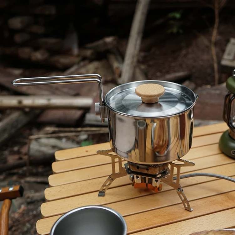 Durable Stainless Steel Camping Kettle