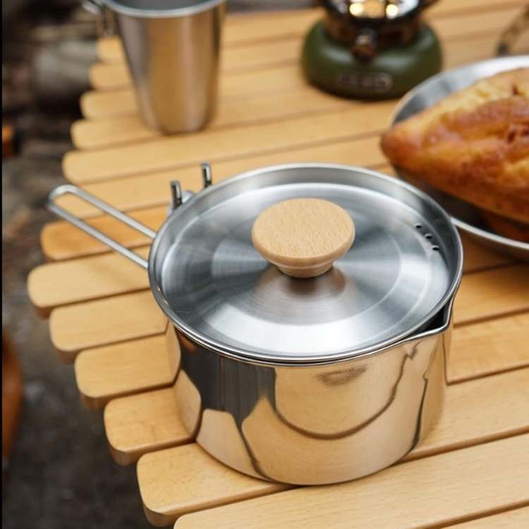 Durable Stainless Steel Camping Kettle
