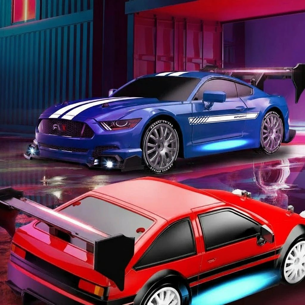 Dynamic Remote Control Car 4WD for Drifting with Replaceable Tires – Off-Road Car with Remote Control 21 x 9 x 6 cm