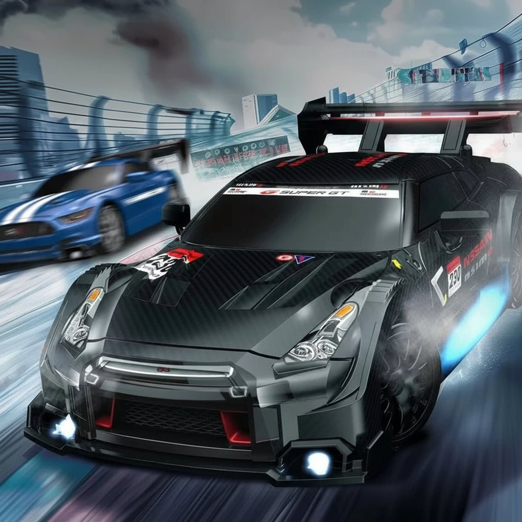 Dynamic Remote Control Car 4WD for Drifting with Replaceable Tires – Off-Road Car with Remote Control 21 x 9 x 6 cm