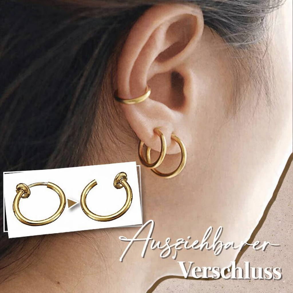 Earrings Without Piercing | Retractable Closure | Comfortable & Safe | PierceFree