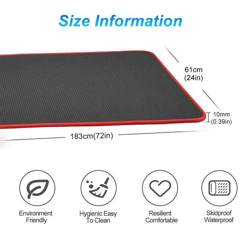 Eco-Friendly Non-Slip Yoga Mat – Very Thick Exercise Mat, Comfortable and Stable