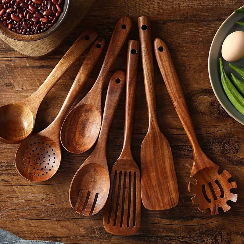 EcoChef - Set of Teak Kitchen Accessories