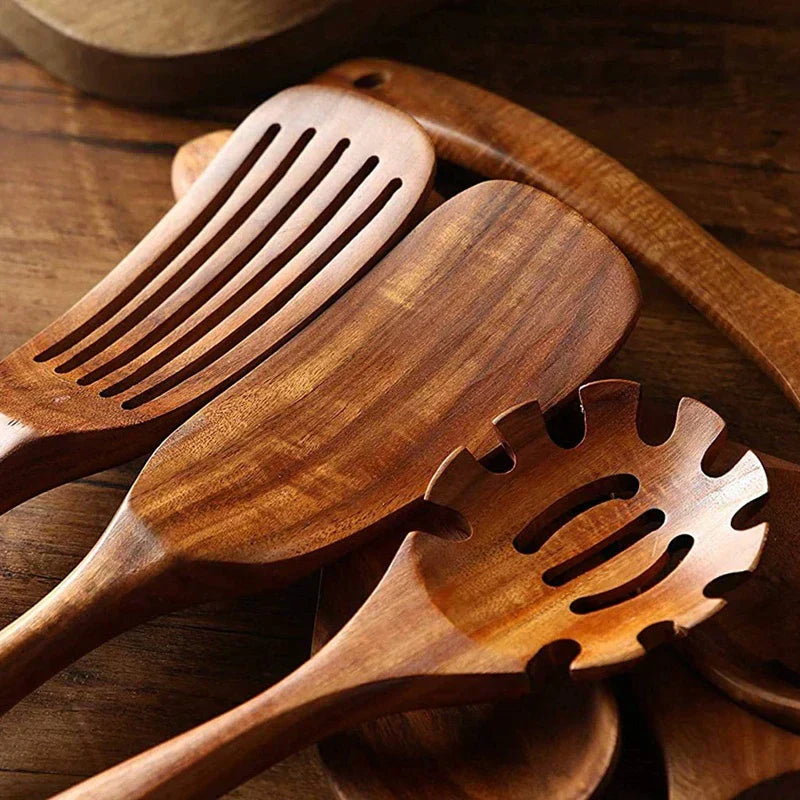 EcoChef - Set of Teak Kitchen Accessories