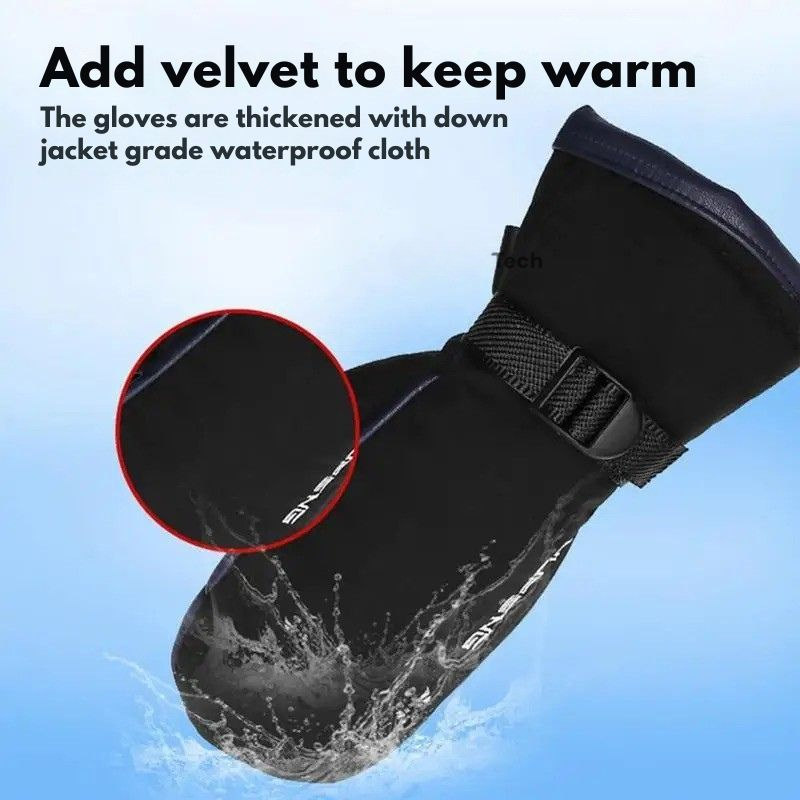 Electric Heated Mittens - Dual-Sided, 10,000 mAh USB Rechargeable, Waterproof Ski & Motorcycle