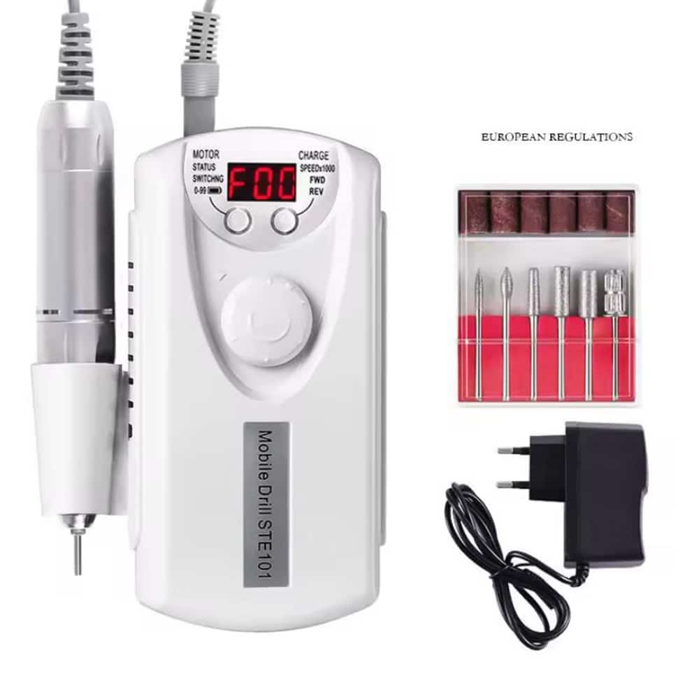 Electric Nail File - Manicure Set - 35000 rpm with 6 bits