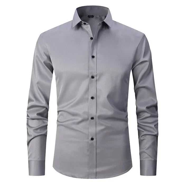 Image of Eli | Men's Slim-Fit Button-Down Dress Shirt
