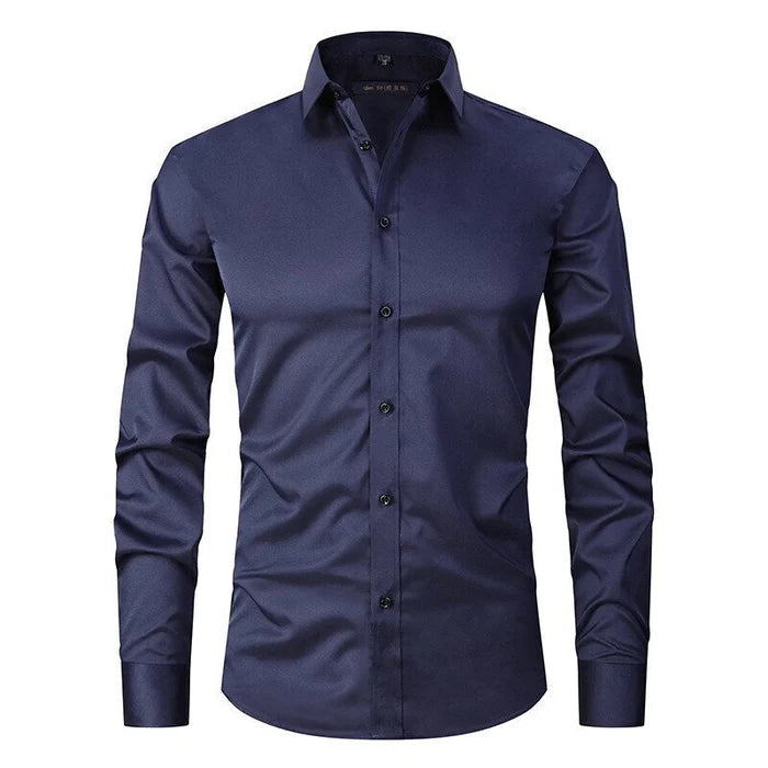 Image of Eli | Men's Slim-Fit Button-Down Dress Shirt