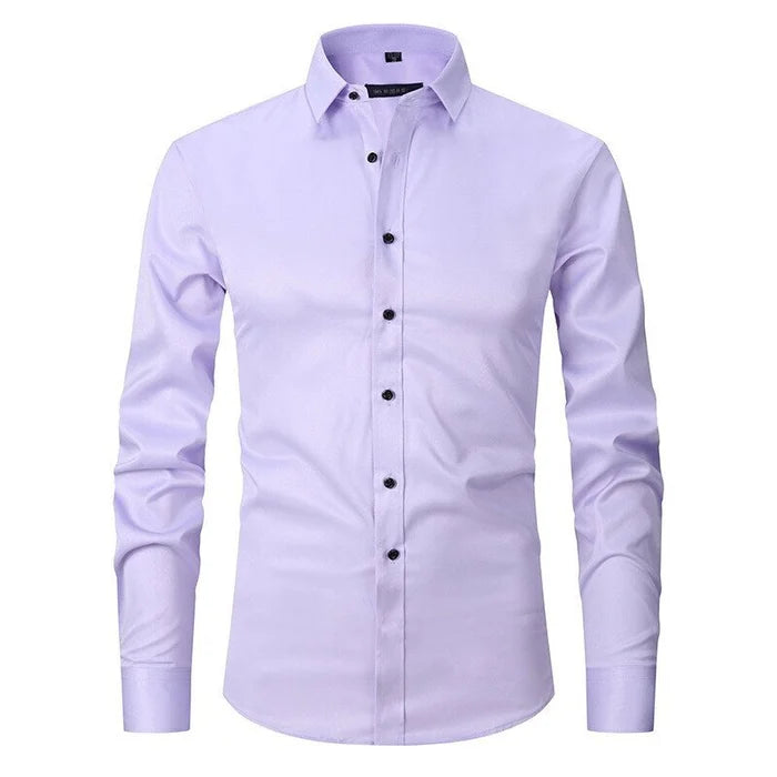 Image of Eli | Men's Slim-Fit Button-Down Dress Shirt