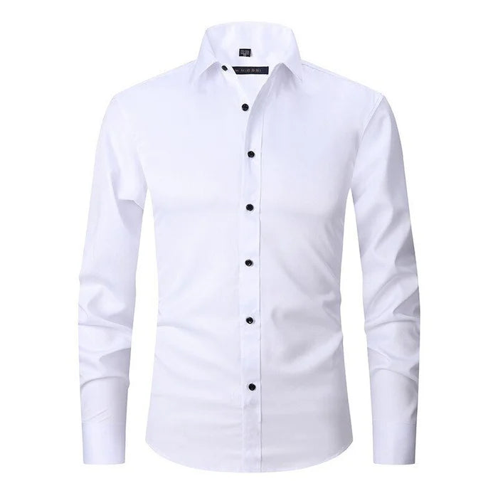 Image of Eli | Men's Slim-Fit Button-Down Dress Shirt