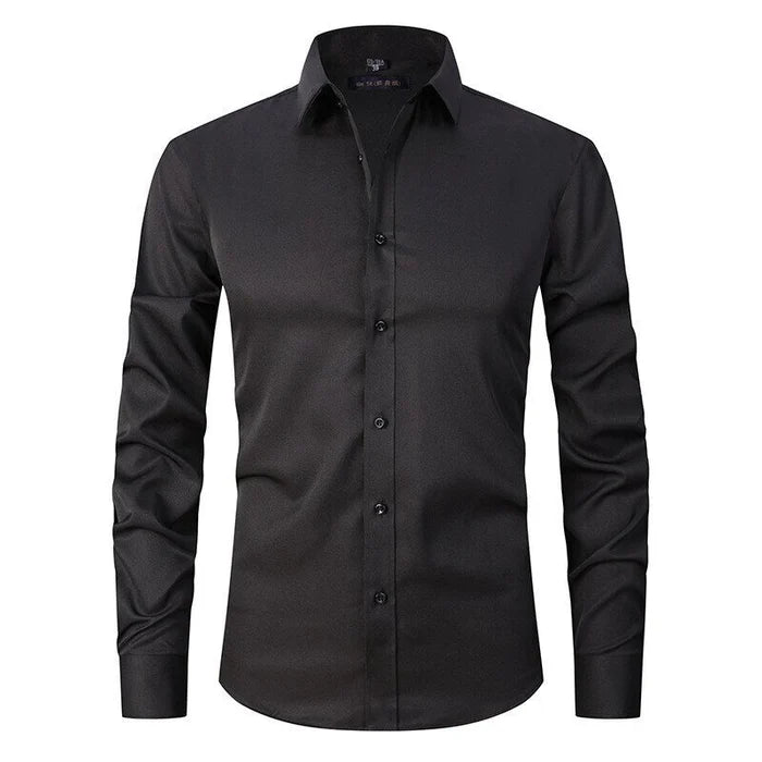 Image of Eli | Men's Slim-Fit Button-Down Dress Shirt