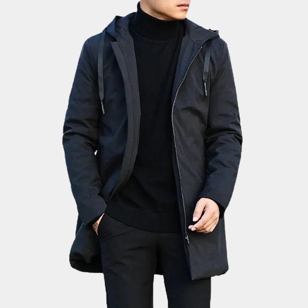 Image of Elijah | Men's Hooded Zip-Up Jacket