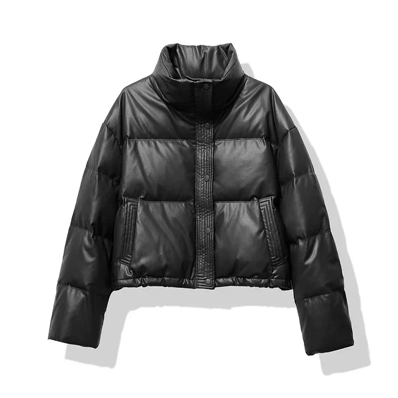 Image of Ellen | Women's Cropped Puffer Jacket